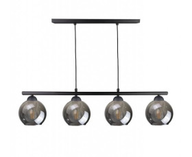 Lampa wisząca nowoczesna 4xE27 MINOR BLACK LONG