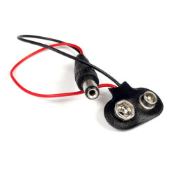 Konektor Adapter zatrzask klips baterii 9V do DC 2.1/5.5 5.5x2.1