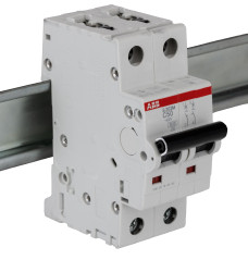 Wyłącznik nadprądowy MCB, Typ C, 2-biegunowy, 50A, 440V, 125V, na szynę DIN, ABB S202M-C50, S200M