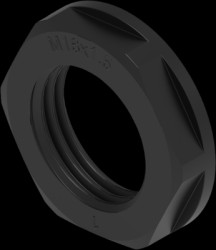 Counter nut, M16, Clamping range 16 to 23 mm, IP68, black, 1SNG607006R0000