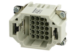 Wkładka złącza dużej mocy 24 + PE-pinowe Amphenol Industrial 10A Męski