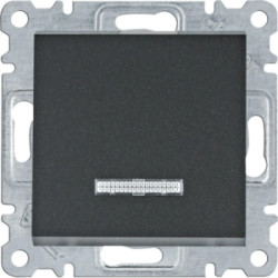 Lumina Łącznik kontrolny 1-biegunowy czarny WL0213