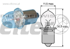 Żarówka kryptonowa 14,4V-0,7A 10W