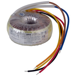 Vigortronix VTX-146-030-118 Toroidal Transformer 230V Single Primary 30VA 0-18V