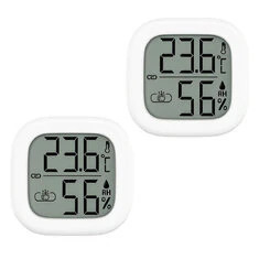 2 szt. Leiss Hygrometr xiaomi Mi Home APP -20°C do 70°C Inteligentny Termometr LCD Wyświetlacz Zintegrowany Smart Sensor Mi Home