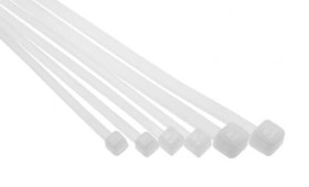 Opaska kablowa zaciskowa 150x2,5 - biała (100szt)