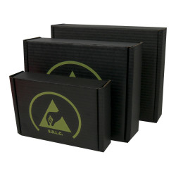 Pudło ESD, materiał: 100% Pure Kraft, RS PRO