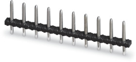 Pin header, 20 pole, pitch 5 mm, straight, black, 1935585