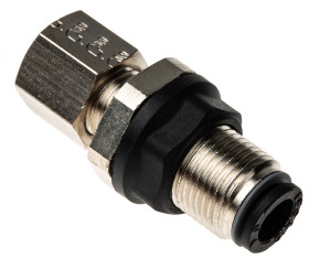 Złączka pneumatyczna Wciskane 6 mm Wciskane 6 mm Legris Adapter grodziowy do rur