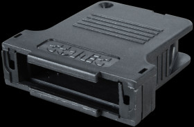 165X13439XE D-sub cap for 25-pin D-sub, black, large, side