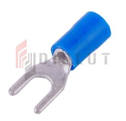 KWB4 Końcówka widełkowa izol. M4 100szt