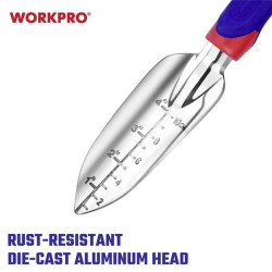 WorkPro WP331010 Handheld Trowel with Inch/Centimetre Marks for Planting