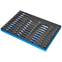 Bunker 29449 Torx Hexagon, E-Torx, Multi-Tooth/Spline Ribe Socket Set 1/2&quot; Sq Dr