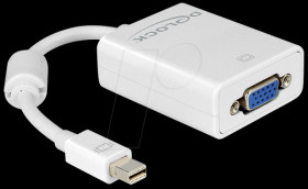 65130 Mini DisplayPort &gt; VGA 15-pin socket adapter