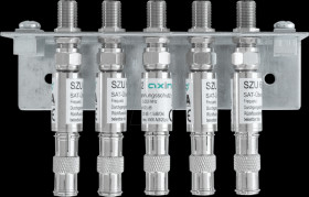 QEW00506 Earthing angles, single-rowed, surge protection 5-way