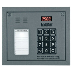 Panel CP-2502NR SREBRNY z listą z czytn RFID cyfrowy system domofonowy