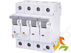 Wyłącznik nadprądowy C 16A 3P+N 6kA ETIMAT6 002146516 ETI