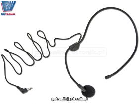 Mikrofon nagłowny czarny
