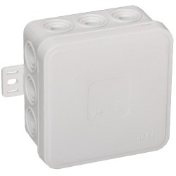 Puszka hermetyczna typu klik n/t biała IP54 75x75x41mm