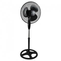 Wentylator podłogowy 40W z pilotem okrągła podstawa czarny GW-0057