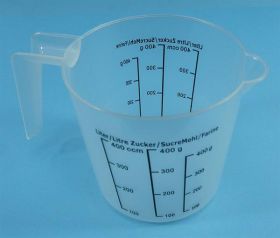 KUBEK PLAST.Z MIARKĄ 400ml Z UCHEM