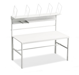 Stół warsztatowy szer. 1500mm Nie maks. obciążenie: 300kg Ławka regulowana Aluminium, Stal dł. 900mm wys. 650 →