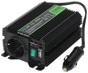 Przetwornica napięcia DC/AC 12V / 230V 150W (300W) INVGC06-GC