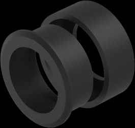 Front frame, black, for 14 series, 14-955.0