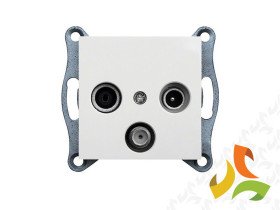 LUMINA Gniazdo antenowe RTV-SAT końcowe białe WL3110 HAGER