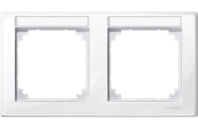 Ramka M-Smart, podwójna, z polem opisowym, do montażu poziomego, B.P, P MTN471219