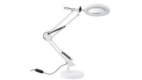 Lampka Biurkowa Kreślarska Stołowa Led 7W Cct Usb Ściemnialna Luca Biała...