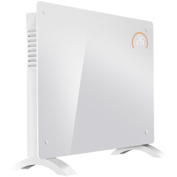 Baridi DH138 Electric Glass Panel Heater 1500W 7-Day Timer Wi-Fi Enabled White