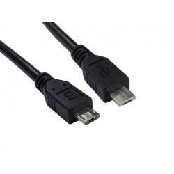 Kabel USB Złącze A Micro USB A Złącze B Micro USB typu B dł. 1.8m Przewód przedłużający USB USB 2.0 kolor: Czarny