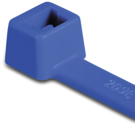 Cable tie, PA, (L x W) 100 x 2.45 mm, bundle-Ø 1.5 to 22 mm, blue, -40 to 85 °C, 116-01816