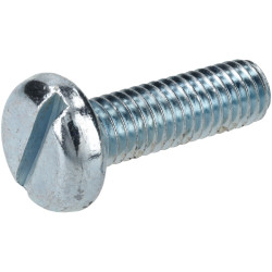 R-TECH 337193 Slotted Pan Head Machine Screws BZP M6 20mm - Pack Of 100