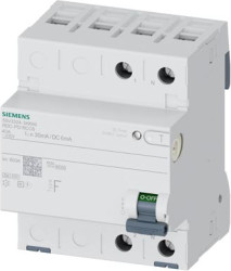 Residual current circuit breaker, 2 pole, 25 A, 30 mA, type A, 230 V, 5SV3322-6KK60