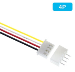 GNIAZDO DO PŁYTKI + WTYK Z KABLEM 20CM 4 PIN XH2.54 26AWG (PLKAB-XH04)