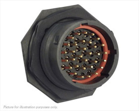 Złącze wielostykowe przemysłowe 32-pinowe, panelowe Souriau Sunbank by Eaton