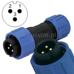 Złącze przemysłowe SP1310/P3-6 WT kabel ( 3P 8A )