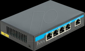 87764 Switch, 5-Port, Gigabit Ethernet, PoE