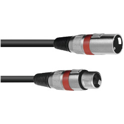 Omnitronic 30220406 XLR Cable 3-pin Black 1m