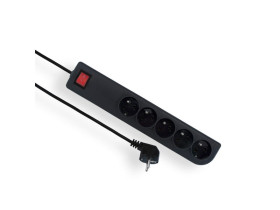 Przedłużacz zabezpieczony 5 gniazd z uziemieniem 3m+wyłącznik z zabezpieczeniem przeciwprzepięciowym PSF3-503-2 ELGOTECH