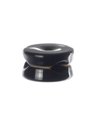 CERAMICZNY UCHWYT DWÓCH PRZEWODÓW CZARNY 18x31mm CUP18X31B