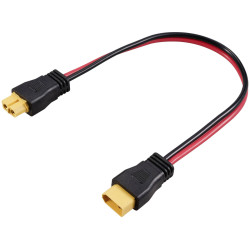 TRU COMPONENTS TC-12195712 XT60 Male to Female Connector Black Red 1 piece