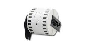 Qoltec Taśma Do Brother Dk-22205 62Mm X 30.48M Biała/ Czarny Nadruk Rolka Z...