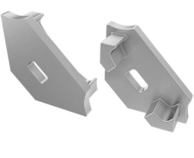 Końcówka profil KĄT do LED C popiel