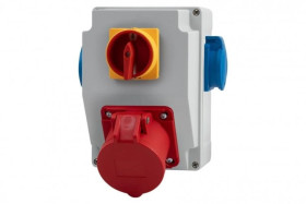 Rozdzielnia RS-KOMBI - gniazda 16A 5p, 2x230V, L/P (16A-Z)