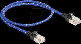 80376 Patch cable Cat.6A U/FTP Slim 0.5 m blue