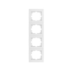 LOGI Ramka poczwórna pionowa Biały 021540002 25124