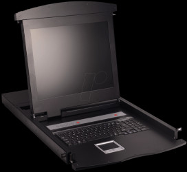 LC702GE 19-inch KVM console, 17" TFT with keyboard DE
